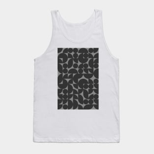 Dark Colored Geometric Pattern - Shapes #7 Tank Top